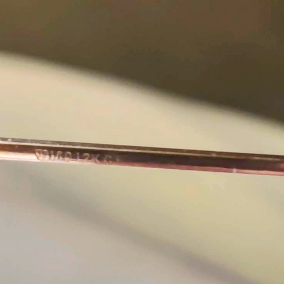 Antique 1930's 2 pair 10-12k Gold Eyeglasses Yellow Gold and White Gold Frames - Picture 11 of 16